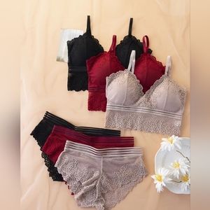 3 Sets Women's Lingerie